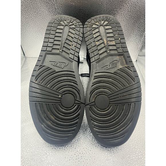Nike Air Jordan 1 Mid Triple Black Shoes Sneakers Men’s Size 10 USED - Picture 8 of 8